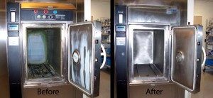 Sterilizer Black Hole, Before and After